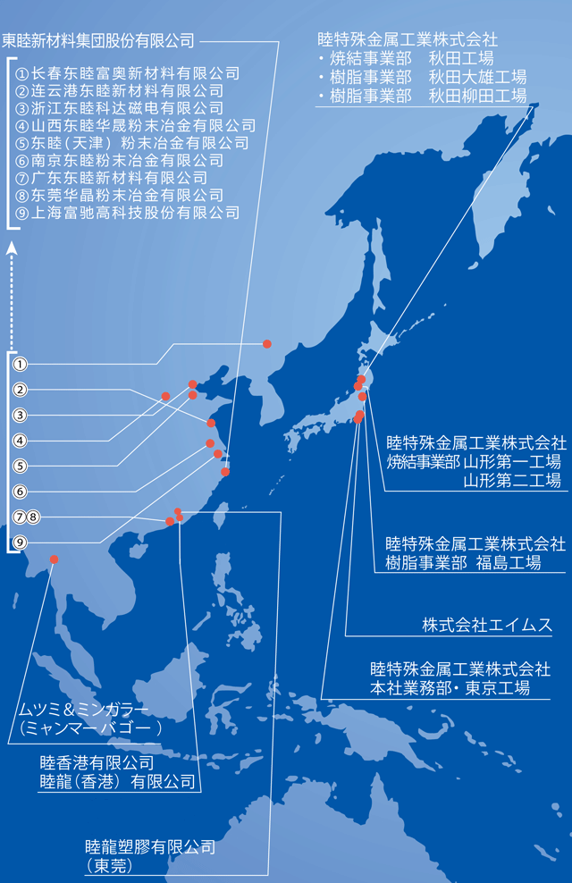 アジアに拡がる睦グループ